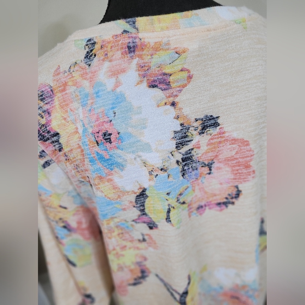 🙏 WESTBOUND Short sleeve top blouse tee yellow size large - Picture 5 of 8